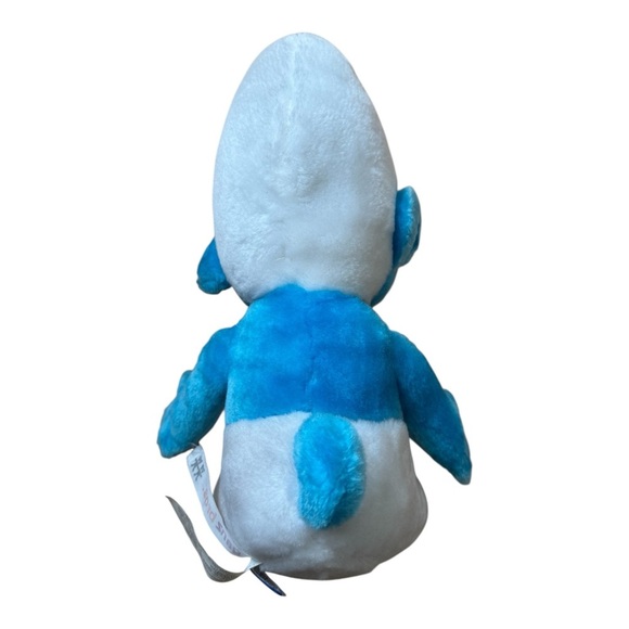 VTG 1979/81 The Smurfs Seated Smurf & Papa Smurf Bean Bag Plush Toy Bundle - Picture 6 of 16